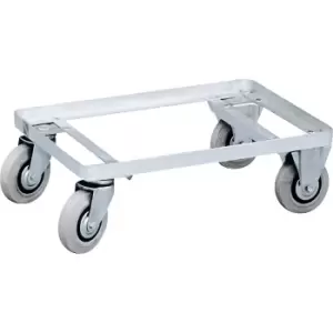 image of ZARGES Aluminium dolly, internal dimensions 576 x 378.2 mm, effective height 160 mm