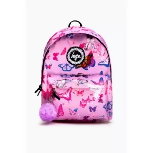 image of Hype Butterfly Backpack (One Size) (Pink/Red/Purple)