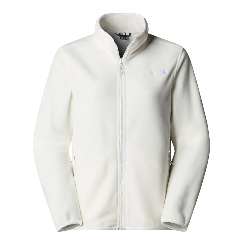 Image of The North Face 100 Glacier Full-Zip Fleece Womens White Dune female 14 (L)