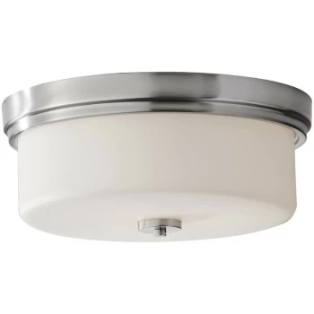 Image of Kincaid Traditional 3 Light Flush Light Polished Chrome - Elstead