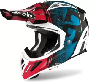 Image of Airoh Aviator ACE Kybon, red-blue, Size L, red-blue, Size L