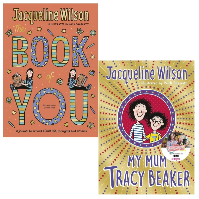 Image of Jacqueline Wilson 2 Book Set My Mum Tracy Beaker The Book Of You Jacqueline Wilson Books