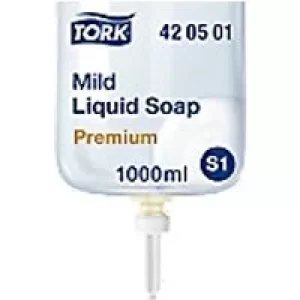 Tork S1/S11 Mild Hand Soap Liquid Fresh Scent Light Yellow 420501 1 L