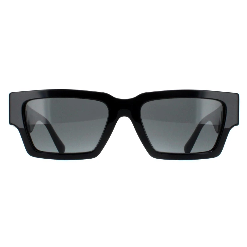 Image of Versace Mens Rectangle Black Dark Grey VE4459 Black Male One Size
