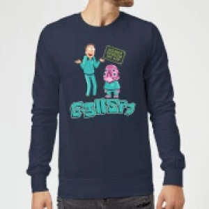Image of Rick and Morty Do Not Develop My App Sweatshirt - Navy - 3XL