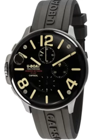 Image of U-Boat Watch Capsoil 45 Chrono SS Rubber Strap