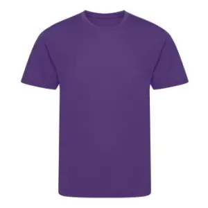 Image of Awdis Childrens/Kids Cool Recycled T-Shirt (12-13 Years) (Purple)