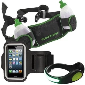 image of Tunturi Running Hydration Belt Armband and Shoe Clip Light