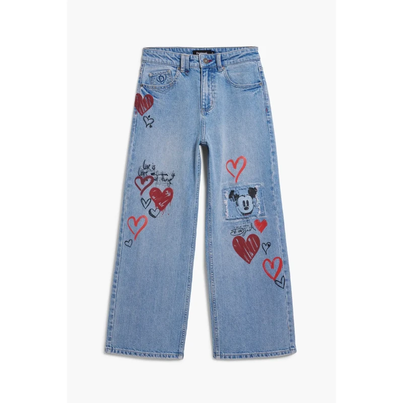 Image of Desigual Womens jeans Desigual Mickey Bleu Female 36