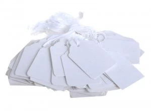 Image of Q Connect Strng Tckts 30x21mm Wht Pk1000