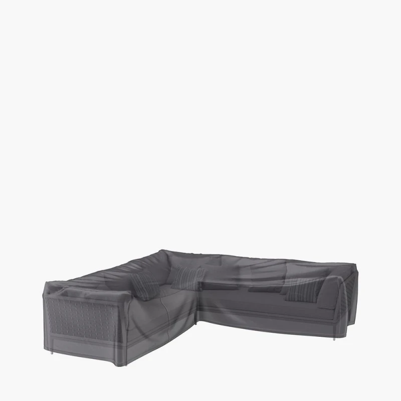 Image of Aerocover Weather Resistant Outdoor Corner Sofa Cover, L-Shape, 255x255x100x70cm