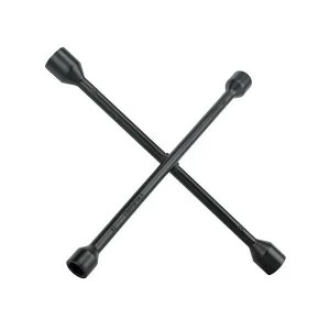 Image of Faithfull 4-Way Wheel Brace Black Powder Coated 14in