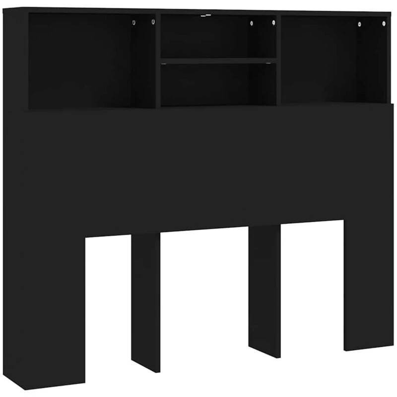 Image of VIDAXL Headboard Cabinet Black 120x19x103.5cm Vidaxl 8720286966495