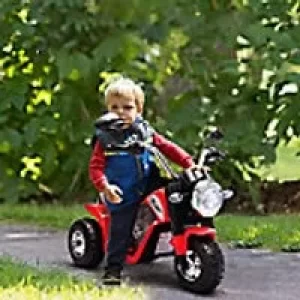 Image of Homcom Electric Motorcycle with 3 Wheels, Red