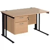 image of Dams International Desk MCM12P2KB 1,200 x 800 x 725 mm