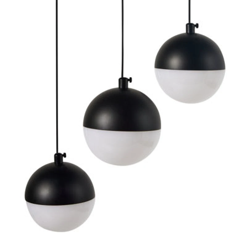 Image of Beliani LED Pendant Lamp Ankobra Metal Black