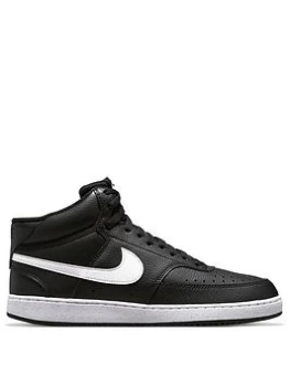 Image of Nike Court Vision Mid - Black/White, Size 12, Men