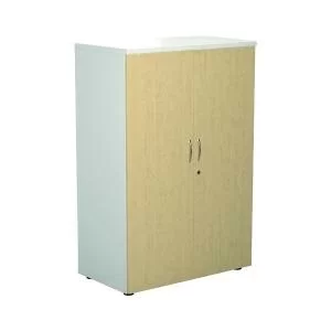 Image of Jemini Wooden Cupboard 800x450x1600mm WhiteMaple KF810483 KF810483