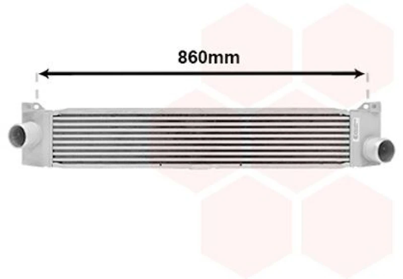 Image of VAN WEZEL Intercooler VAN WEZEL 17004360