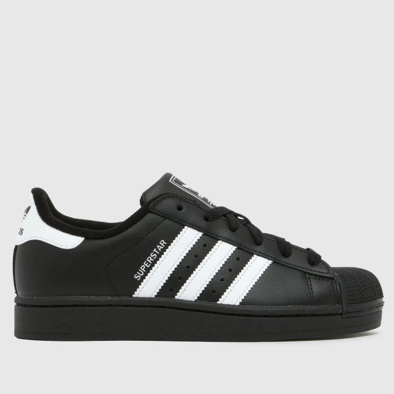 Image of adidas Originals Unisex Kids Three-Stripes Cushioned Low-Top Trainers Black/White unisex 3 (35.5)