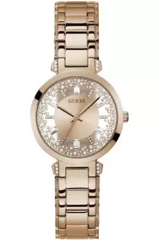 image of Ladies Guess Crystal Clear Watch GW0470L3