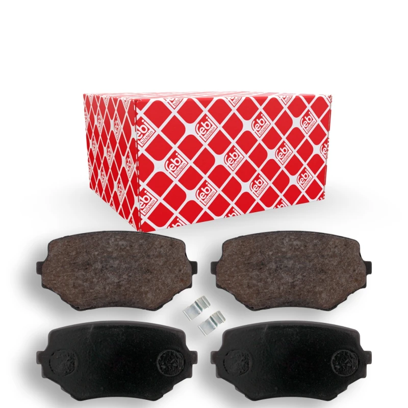 Image of FEBI BILSTEIN 16647 Brake pad set Front Axle, with acoustic wear warning Brake Pad Set,disc brake (402)