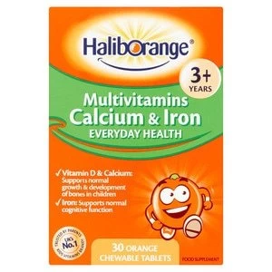 Image of Haliborange Multivitamins Calcium Iron Chewable Tablets 30