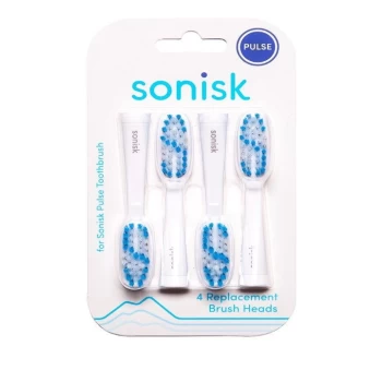 Sonisk Pulse Replacement Head White Toothbrush