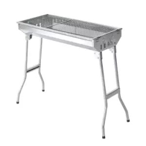 Image of Outsunny Portable Stainless Steel Charcoal BBQ