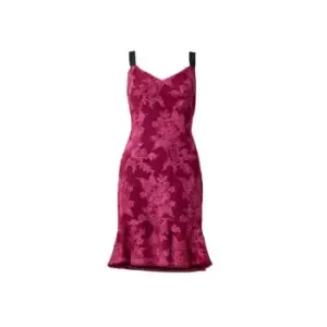 Adrianna Papell Sequin Embroidery Dress - Pink