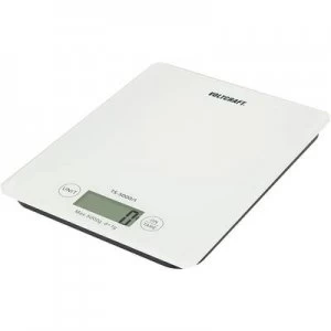 image of VOLTCRAFT TS-5000/1 Letter scales Weight range 5 kg Readability 1g battery-powered White