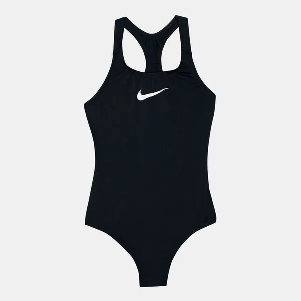 image of Nike Swoosh Swimsuit Junior Girls One Piece Swimsuits 8-9(S) Black 35356103185