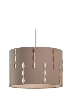 image of 'Louie' Pendant Shade Beige and Copper