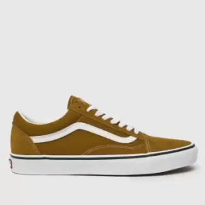 Image of Vans Old Skool Trainers In Gold