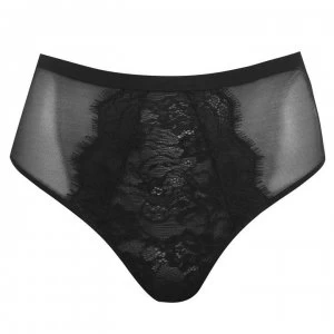 image of Figleaves Pulse High Waist Brief - Black