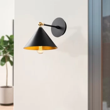 Image of Berceste - 185BLACK-A Black Wall Lamp