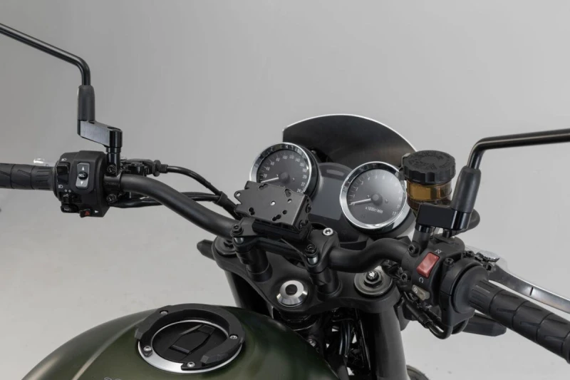 Image of GPS.08.646.10900/B - GPS.08.646.10900/B - SW Motech GPS Mount For Cockpit - Kawasaki Z 900 RS 2018-2024 - Black GPS.08.646.10900/B
