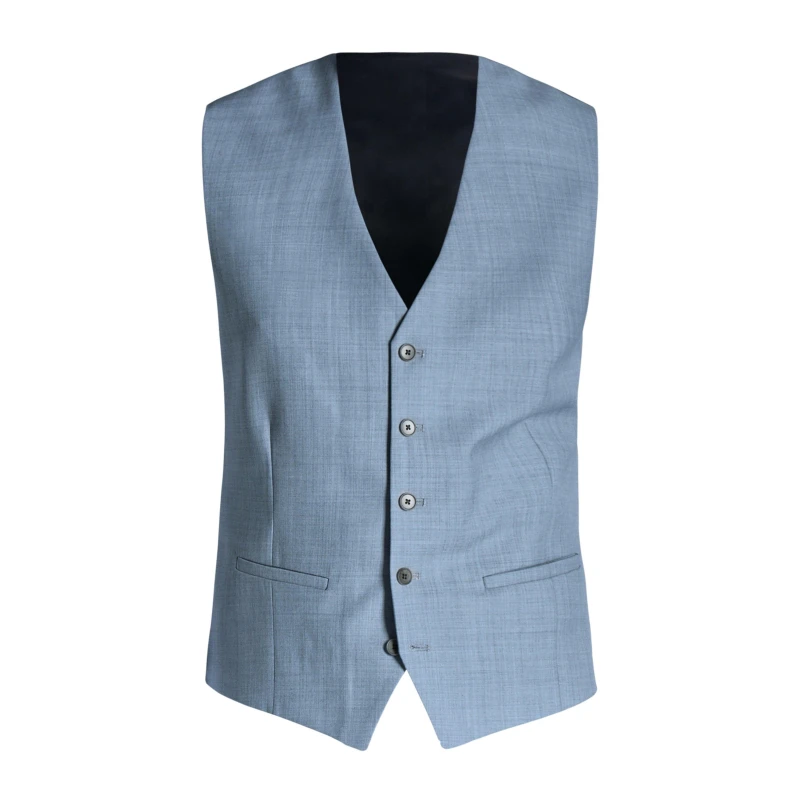 Image of Ted Baker Orion Slim Fit Suit Vest - Blue Blue M