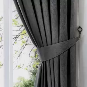 Image of Fusion Dijon Tie Backs, Charcoal