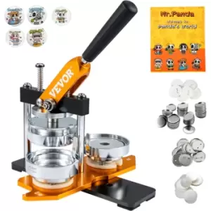 Image of Vevor - Button Maker Machine, 75mm 3" Badge Punch Press Kit, Children diy Gifts Pin Maker, Button Making Supplies with 500pcs Button Parts &