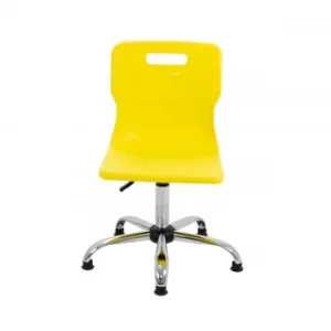 TC Office Titan Swivel Senior Chair with Glides 435-525mm, Yellow