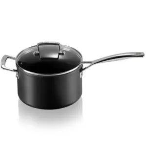 Image of Le Creuset Toughened Non-Stick Saucepan With Glass Lid 20cm