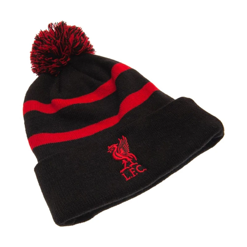 Image of Liverpool FC Mens Ski Hat in Black Male One Size