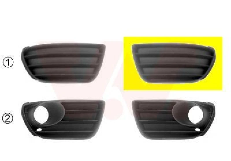Image of VAN WEZEL Bumper cover VAN WEZEL 1622591