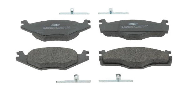 Image of JURID 571848J Brake pad set not prepared for wear warning indicator, with accessories Brake Pad Set,disc brake (402)