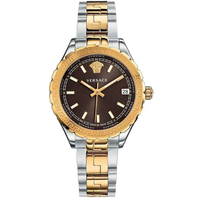 Image of Versace V12040015 Analogue Quartz Womens Watch 35mm gold gold