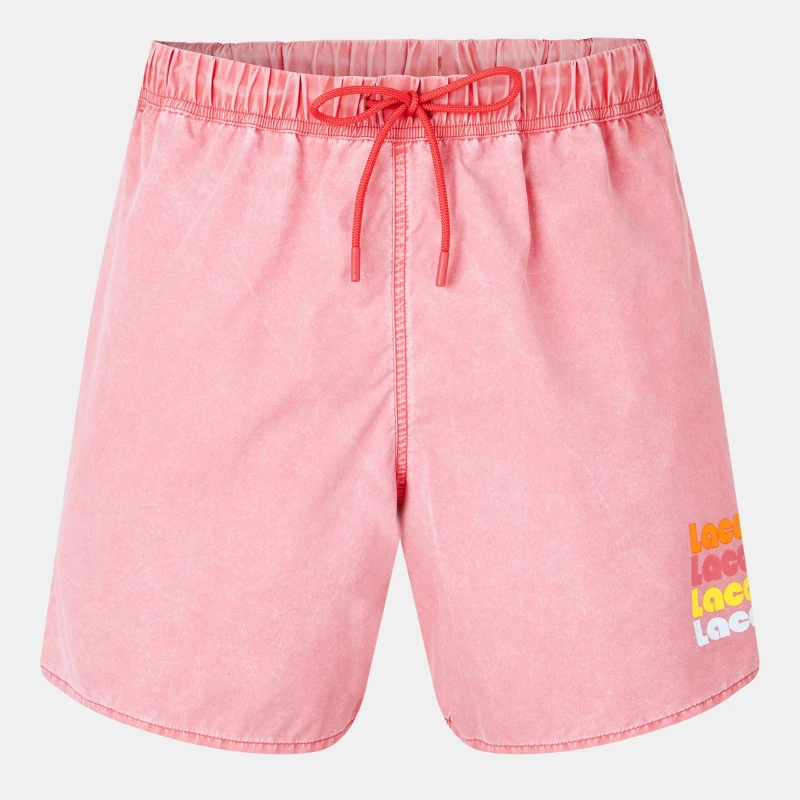 Image of Lacoste Mens Ombre Swim Shorts Sierra Red male S