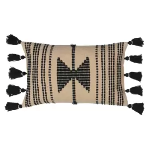 Image of Sagar Stitched Cushion Clay, Clay / 30 x 50cm / Polyester Filled