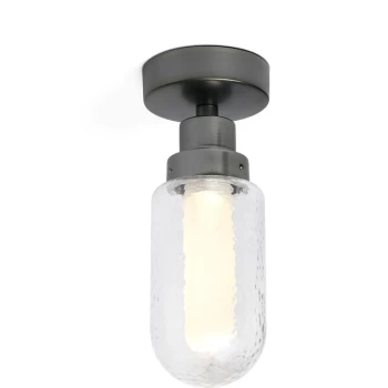Image of Faro Brume - Bathroom LED Ceiling Lamp Metallic Grey 3W 2700K