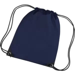 image of Premium Gymsac Water Resistant Bag (11 Litres) (One Size) (French Navy) - Bagbase